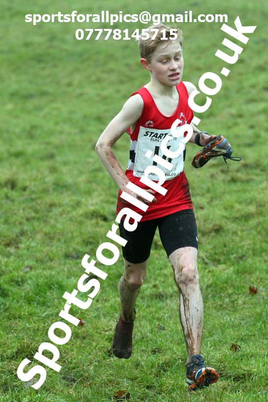 Boys under-13s, NECAA Junior Cross Country Relays, Thornley Farm, Peterlee, Saturday, December 12th. Photo: David T. Hewitson/Sports for All Pics